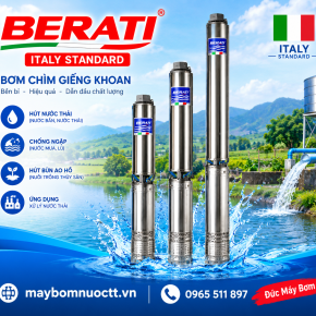 Bơm Hỏa Tiễn BERATI 4SP14-18 – 5.5Kw