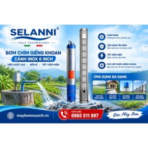 Bơm Chìm Giếng Khoan Model 6SP60-3-5.5KW